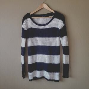 Black and White Knit Sweater